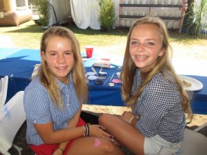 Keeley Lanigan (left) and Emma Wendorff (right) were face painters extraordinaire!
